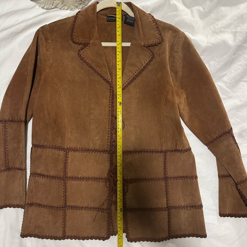 Outbrook Vintage Brown Suede Cottagecore Jacket - Picture 6 of 6